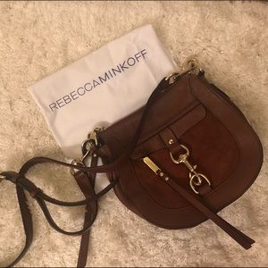 SALE ✨ Rebecca Minkoff Leather & Suede Saddle Bag